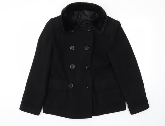 BHS Womens Black   Jacket Coat Size 14