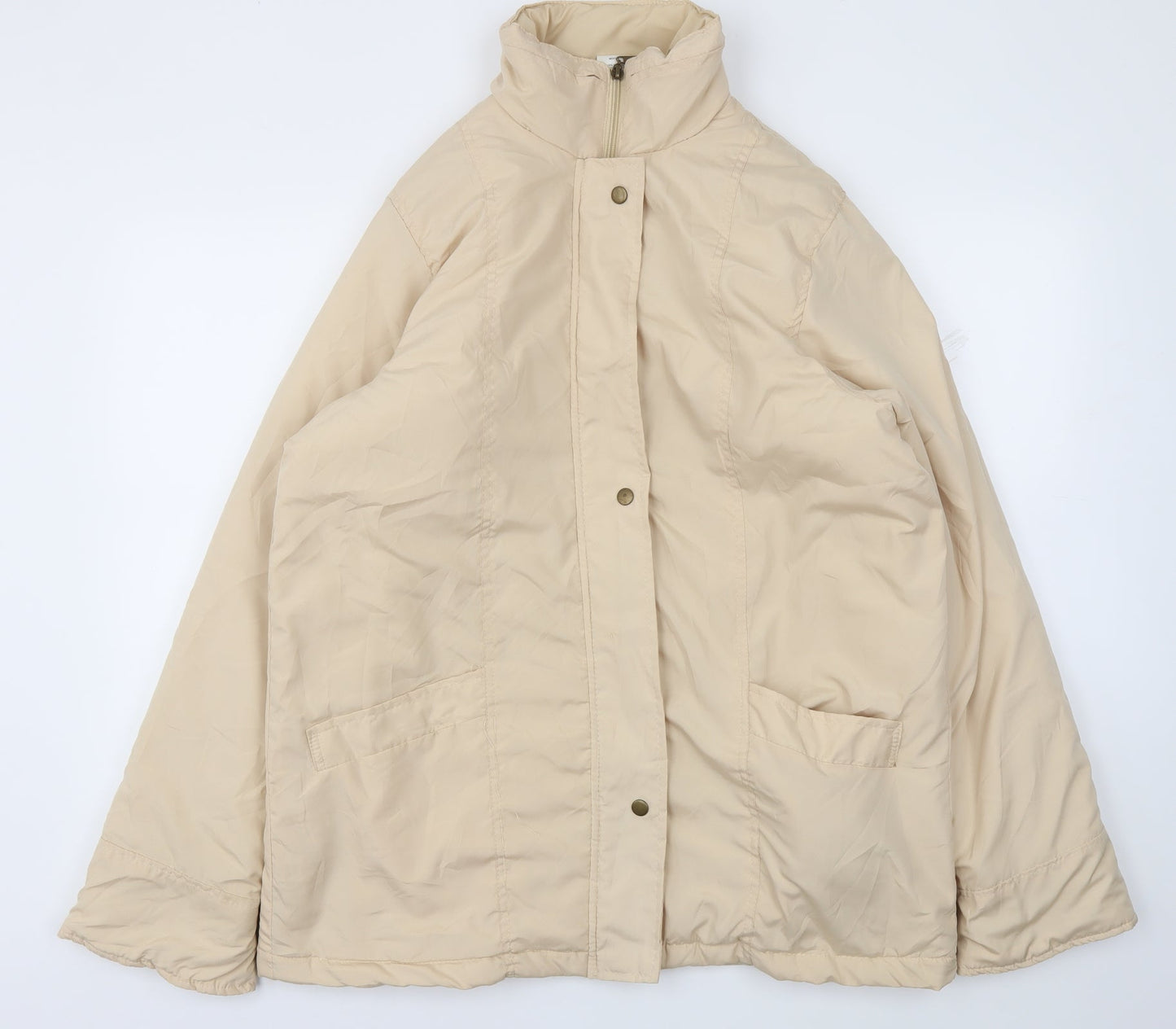 NEUVILLE  Womens Beige   Jacket Coat Size 14
