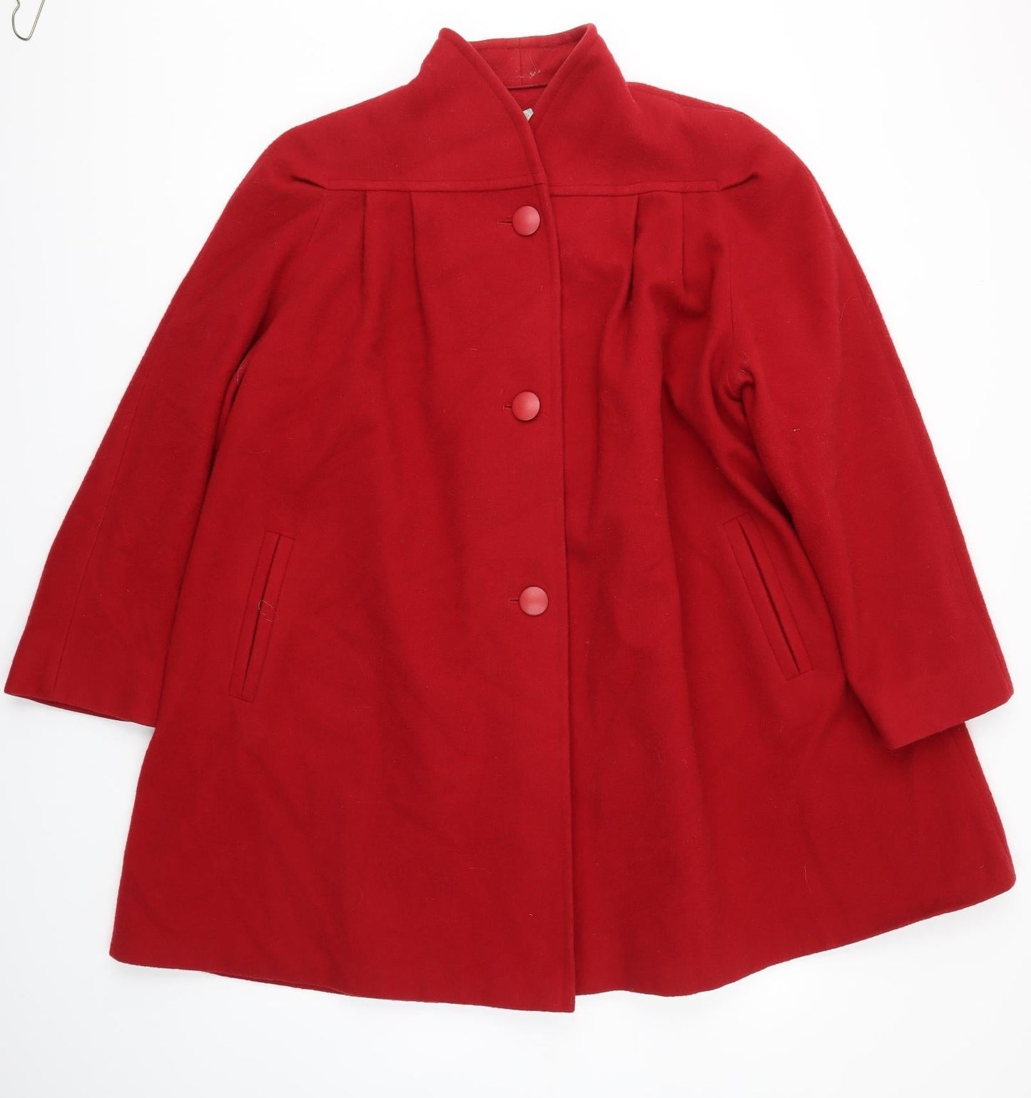 Preworn Womens Red   Jacket Coat Size 10