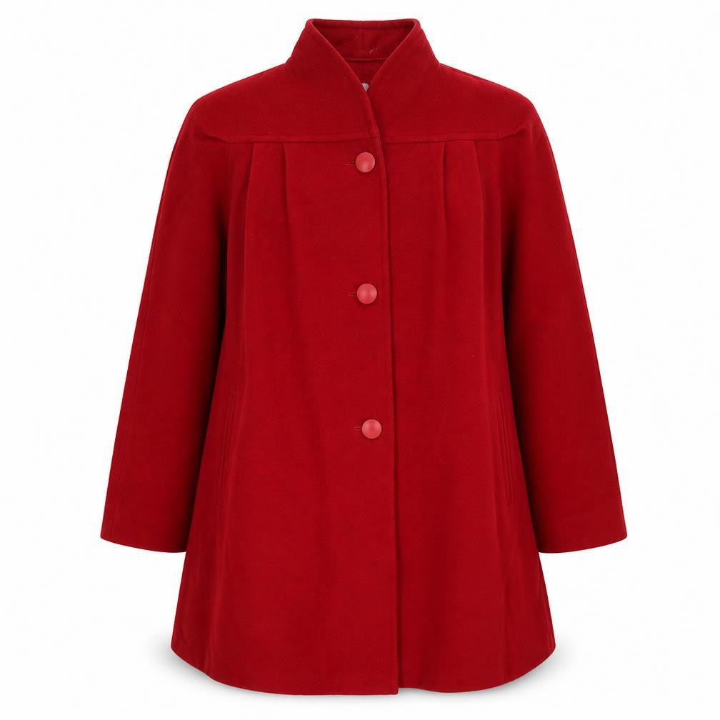 Preworn Womens Red   Jacket Coat Size 10