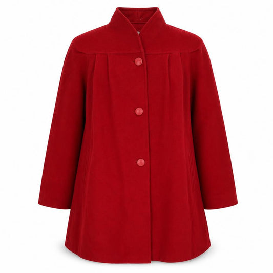 Preworn Womens Red   Jacket Coat Size 10