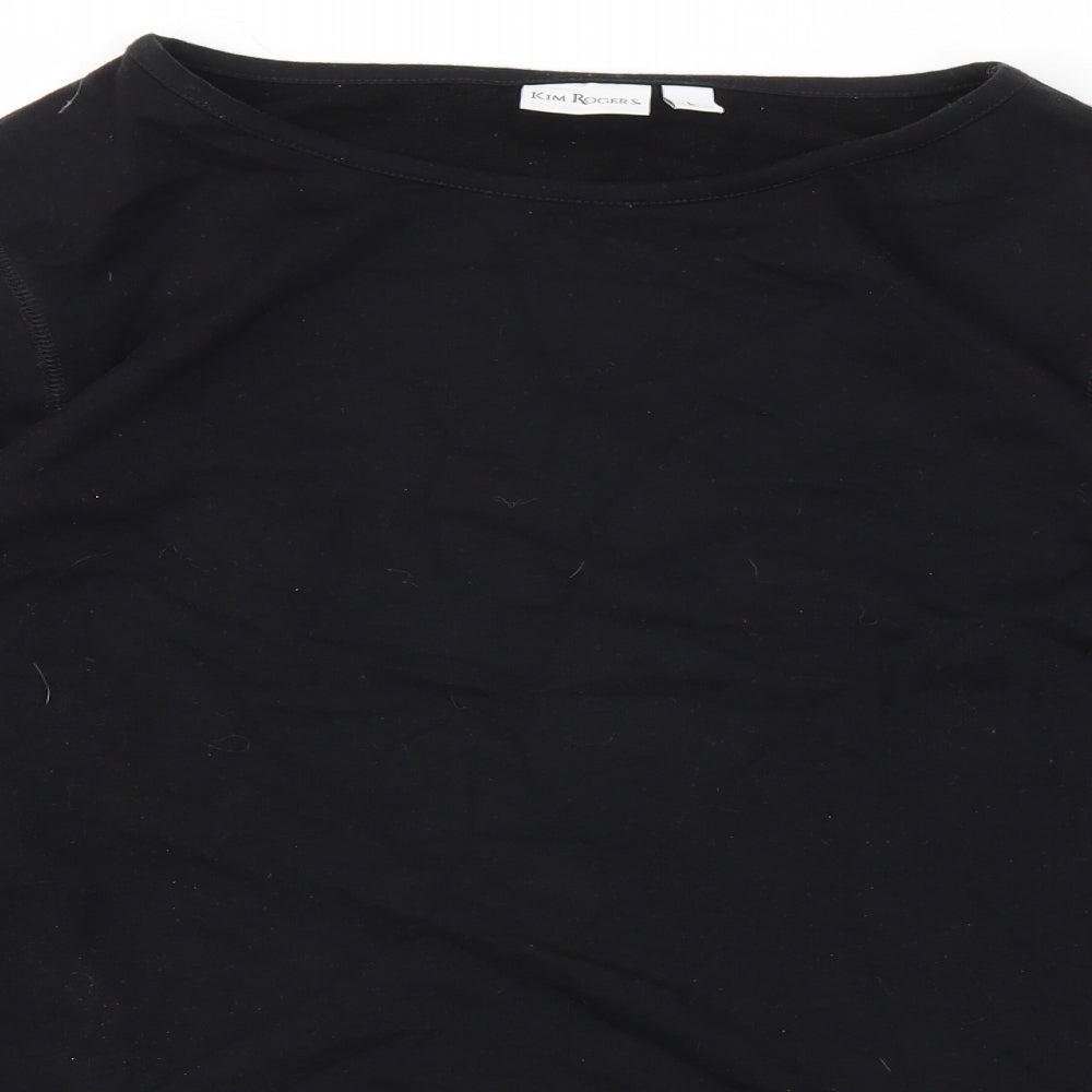 Kim Rogers Womens Black   Pullover Jumper Size L