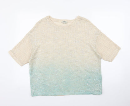 Additional front view of Papaya women’s beige jumper, size UK 14