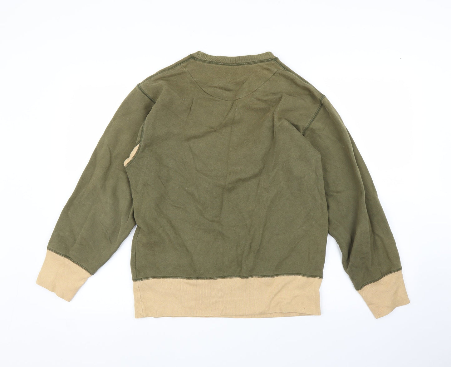 Ring Split Mens Green   Pullover Jumper Size S