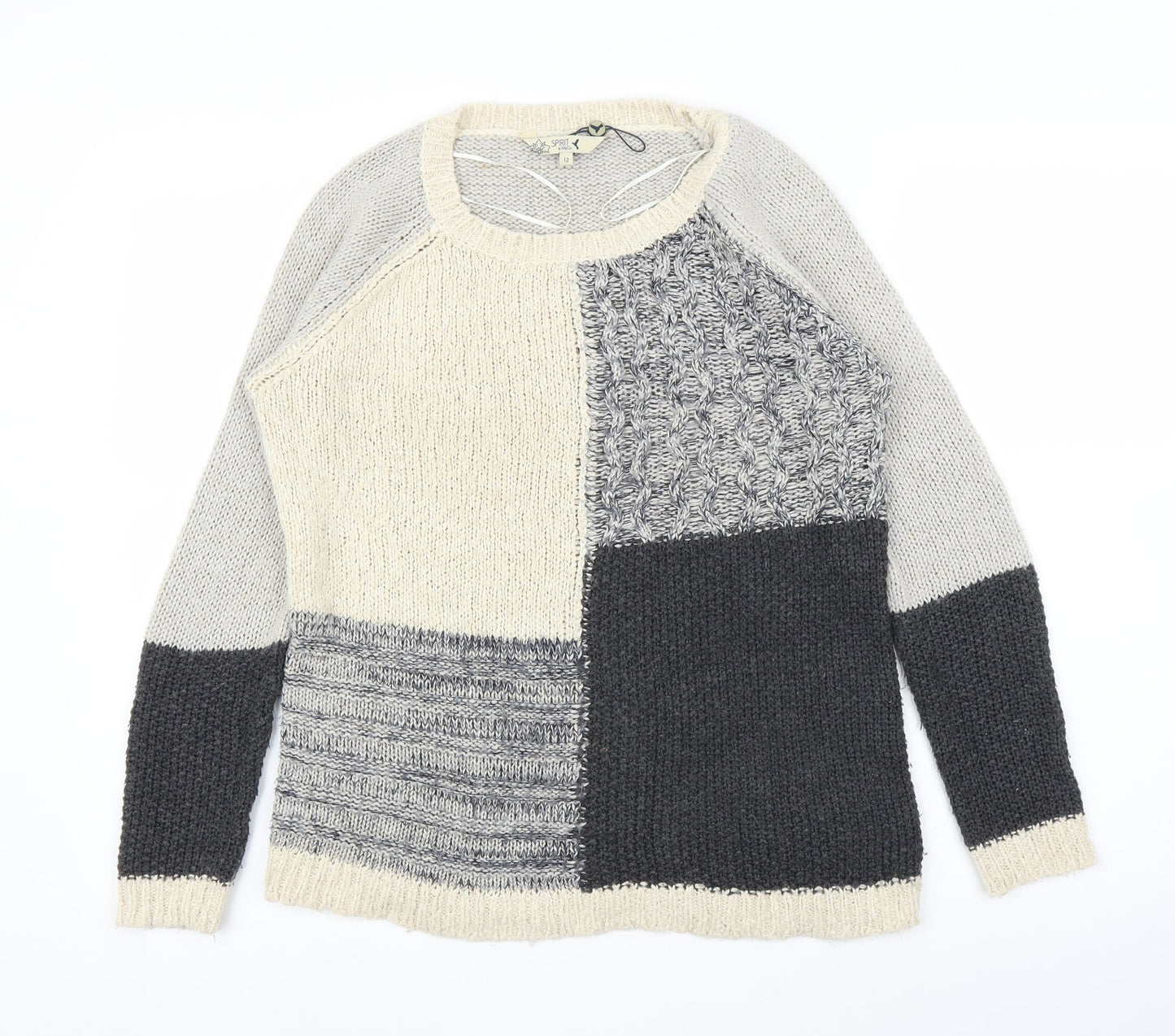 M&Co Womens Beige   Pullover Jumper Size 12