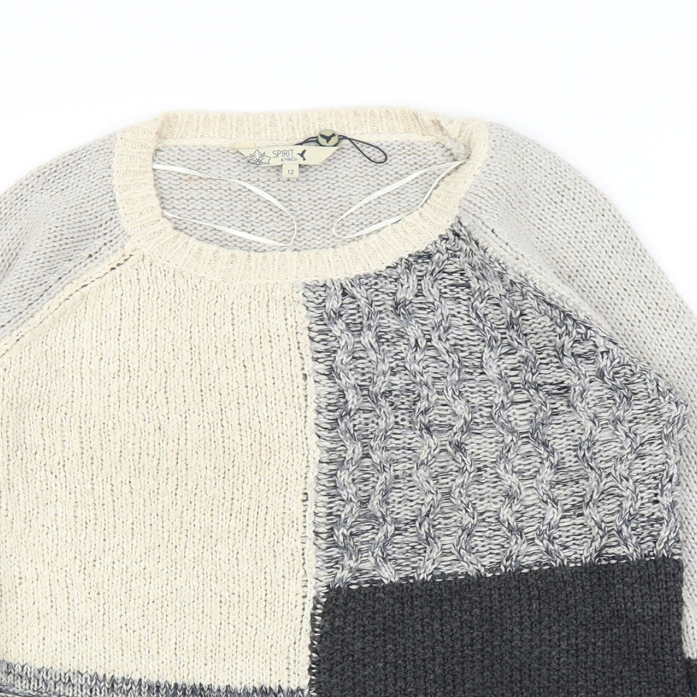 M&Co Womens Beige   Pullover Jumper Size 12