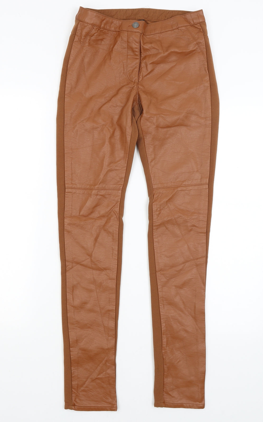 H&M Womens Brown   Trousers  Size 8 L29.5 in