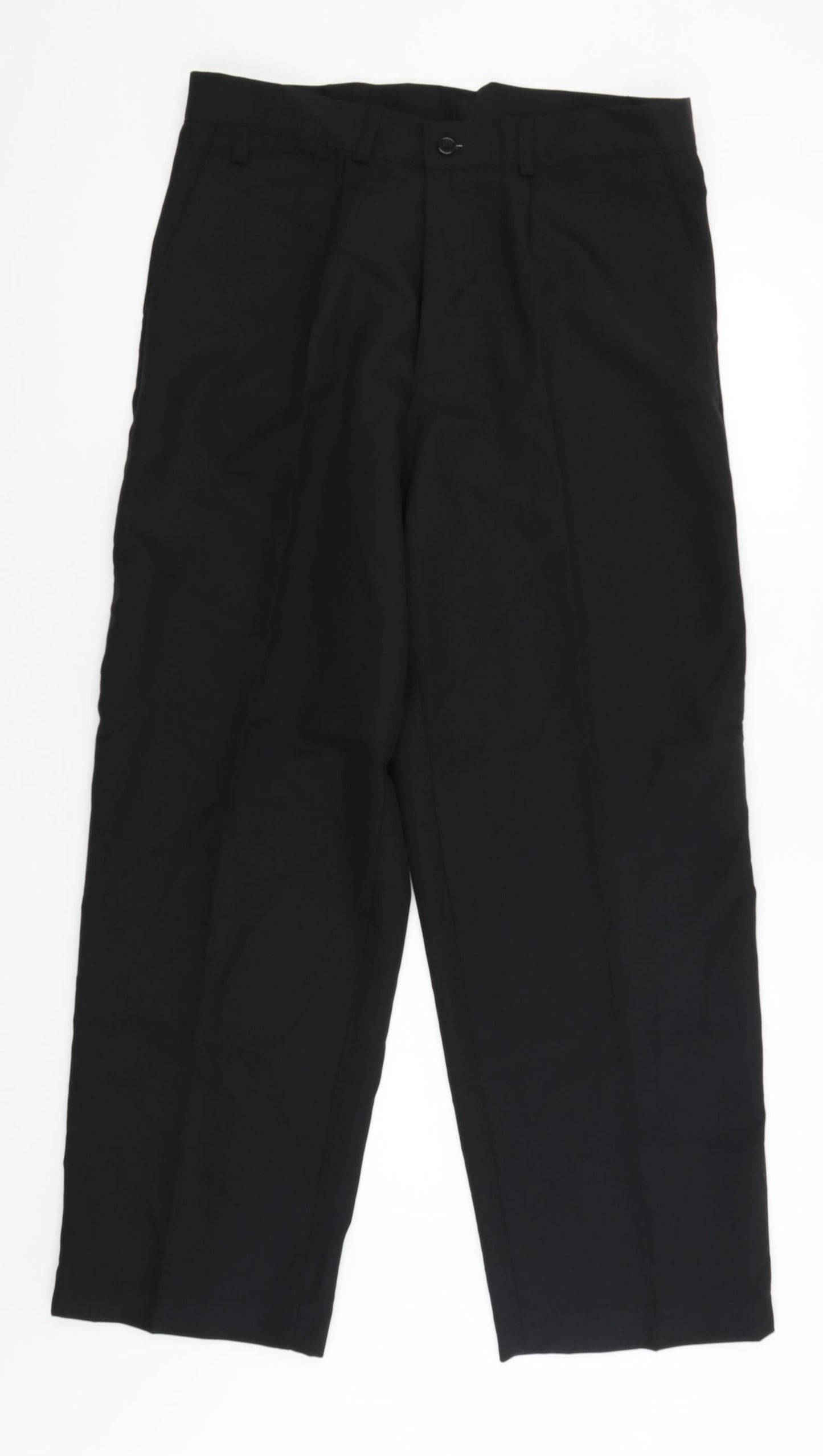 Preworn Womens Black   Dress Pants Trousers Size 16 L29 in