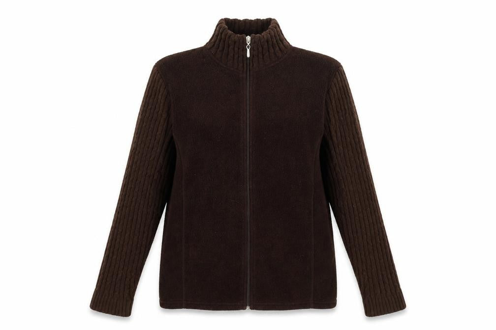 EWM Womens Brown   Full Zip Jumper Size 16