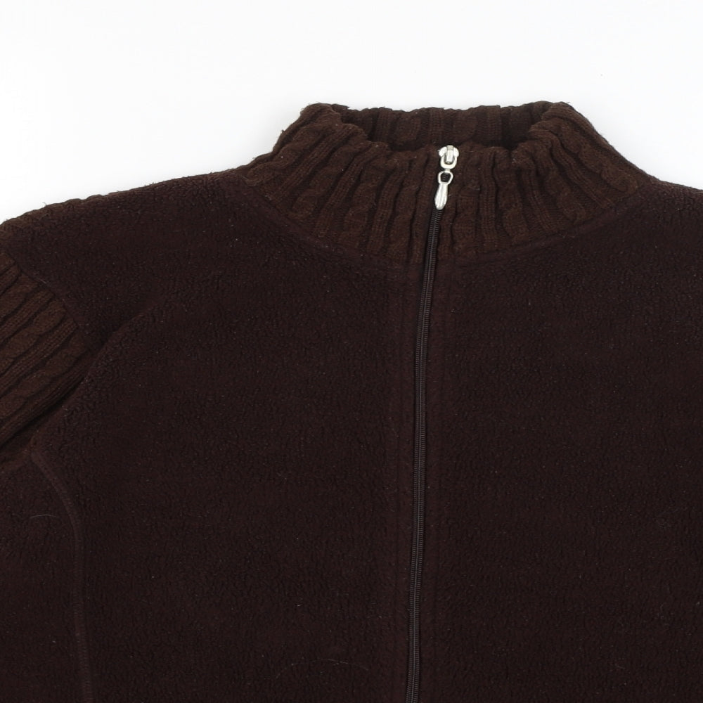 EWM Womens Brown   Full Zip Jumper Size 16