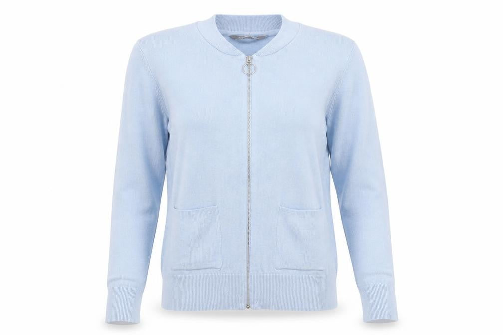 Principles Womens Blue   Full Zip Jumper Size 10
