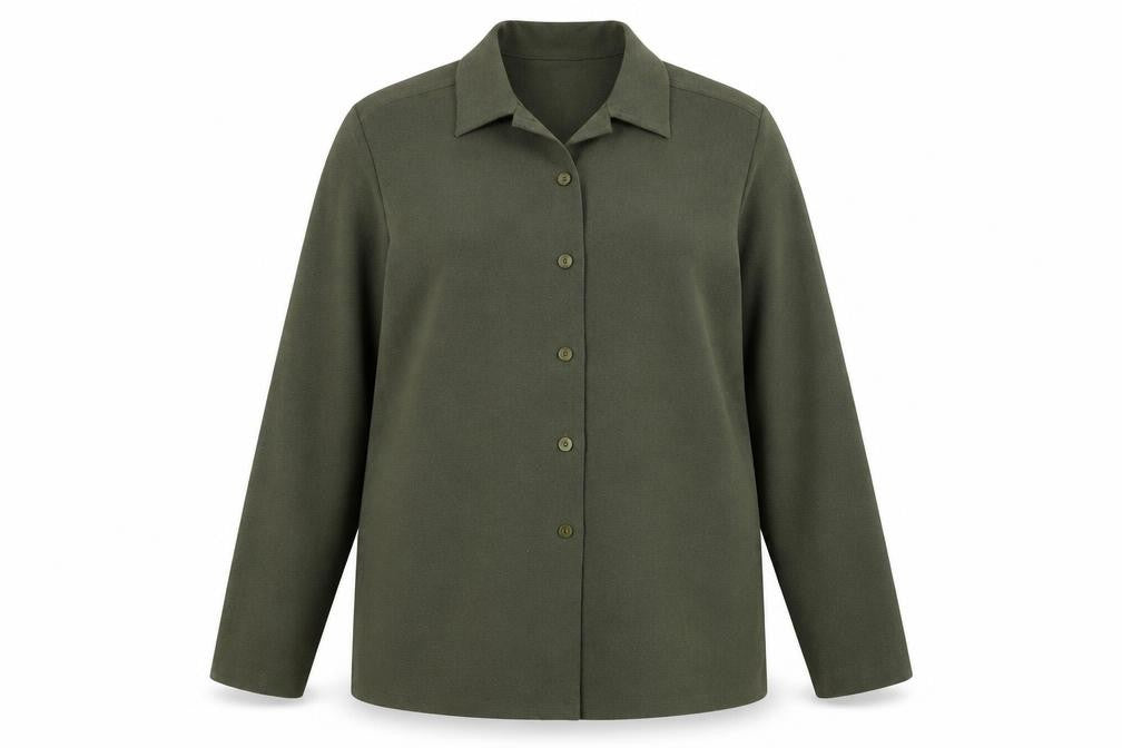 Holmewood Womens Green   Basic Button-Up Size 16