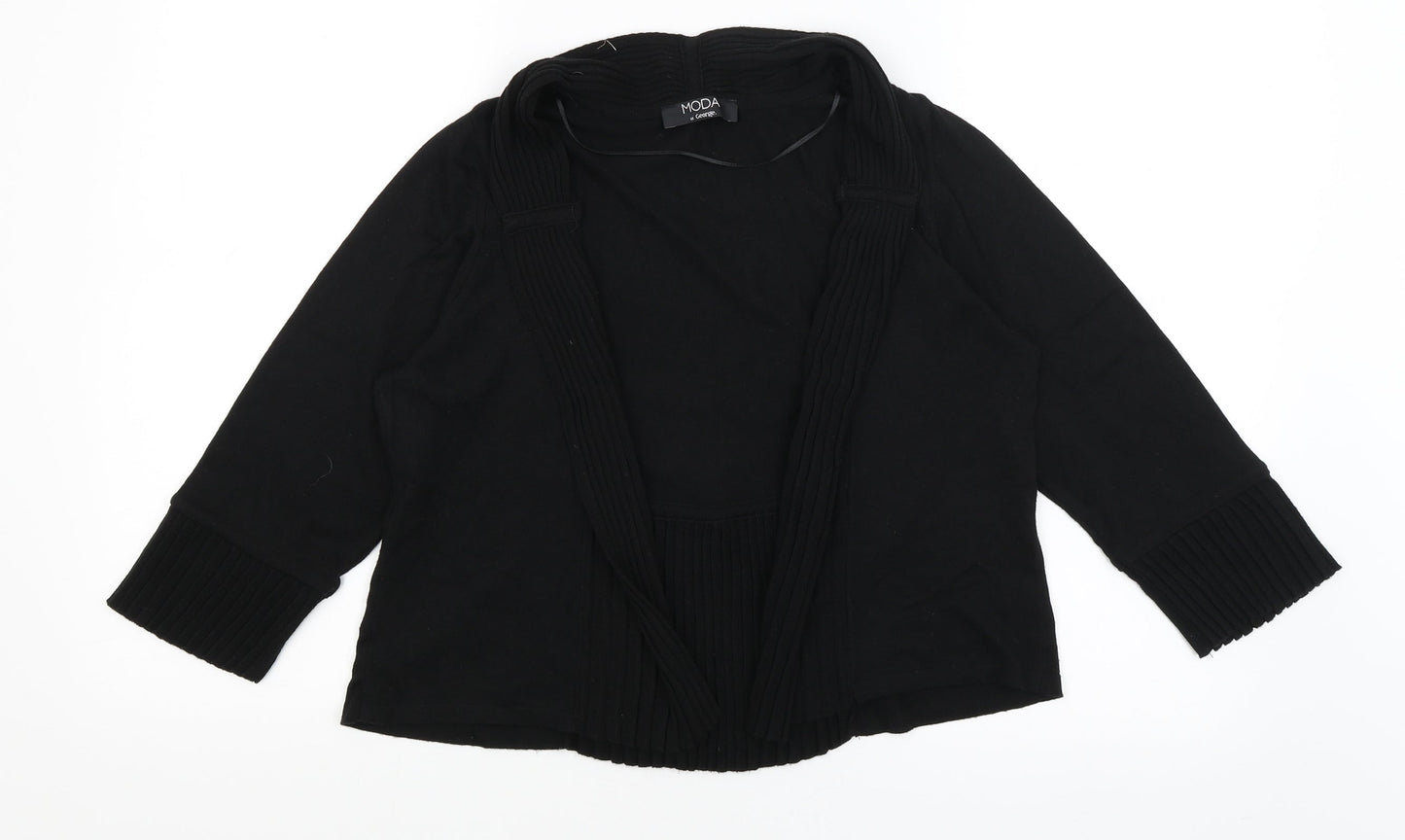 George Womens Black   Wrap Jumper Size 14
