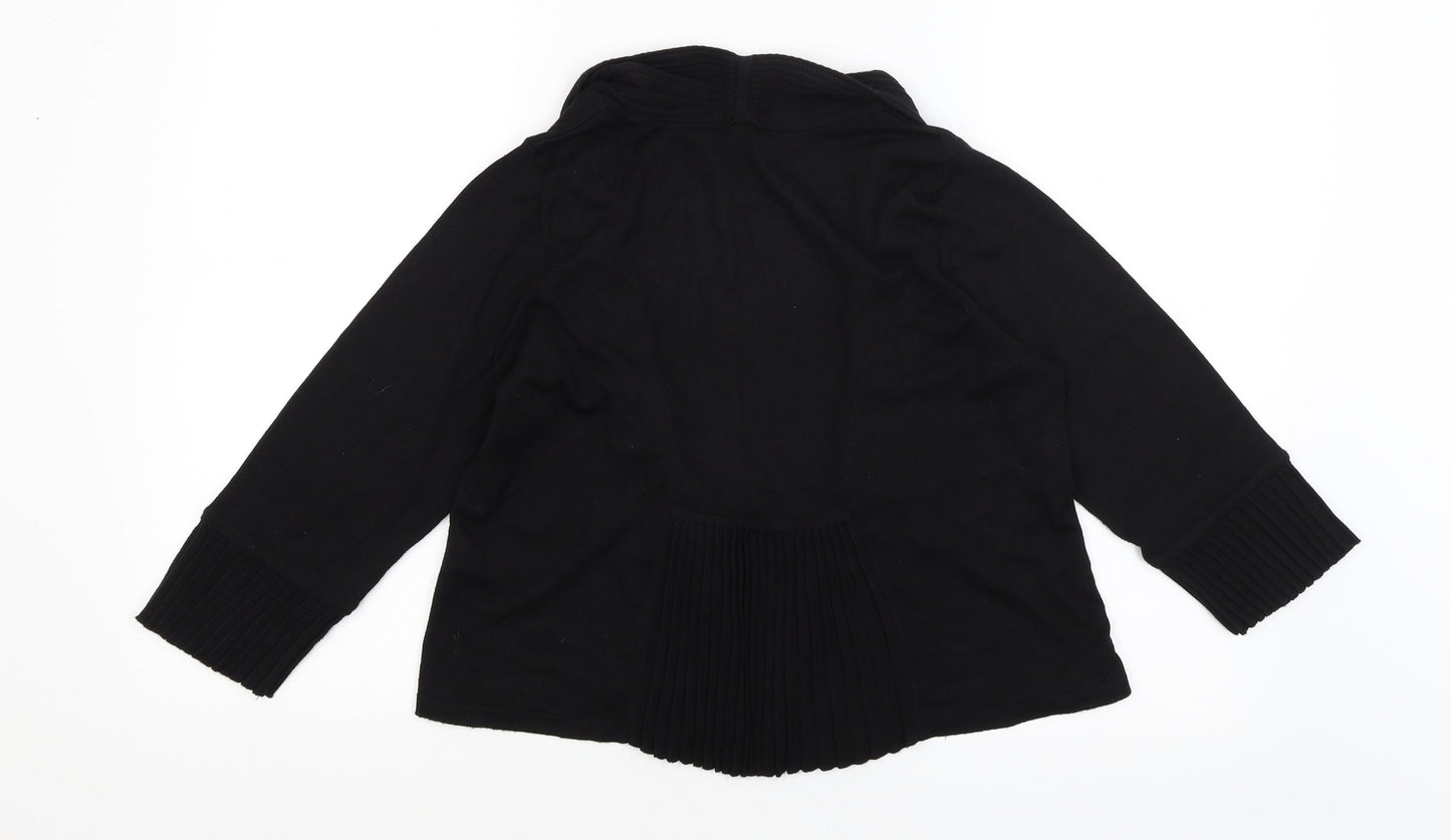 George Womens Black   Wrap Jumper Size 14