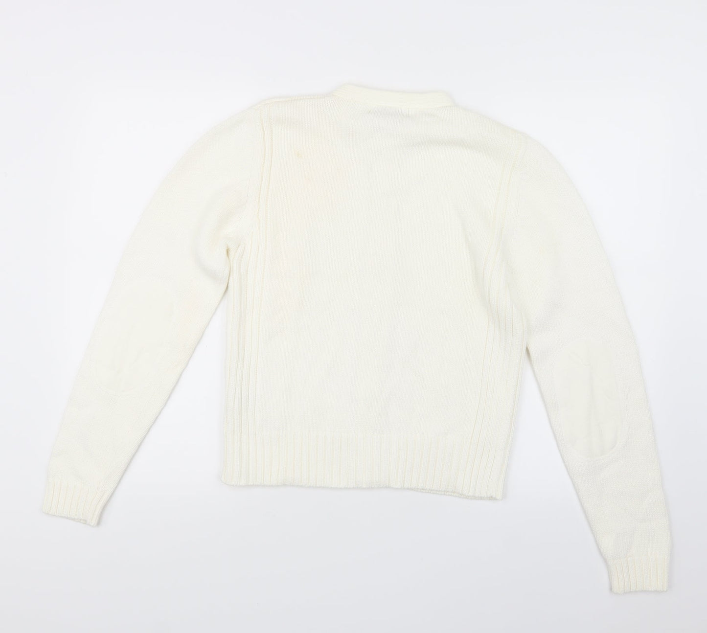 Moto Womens Ivory  Knit Jacket Coatigan Size 14