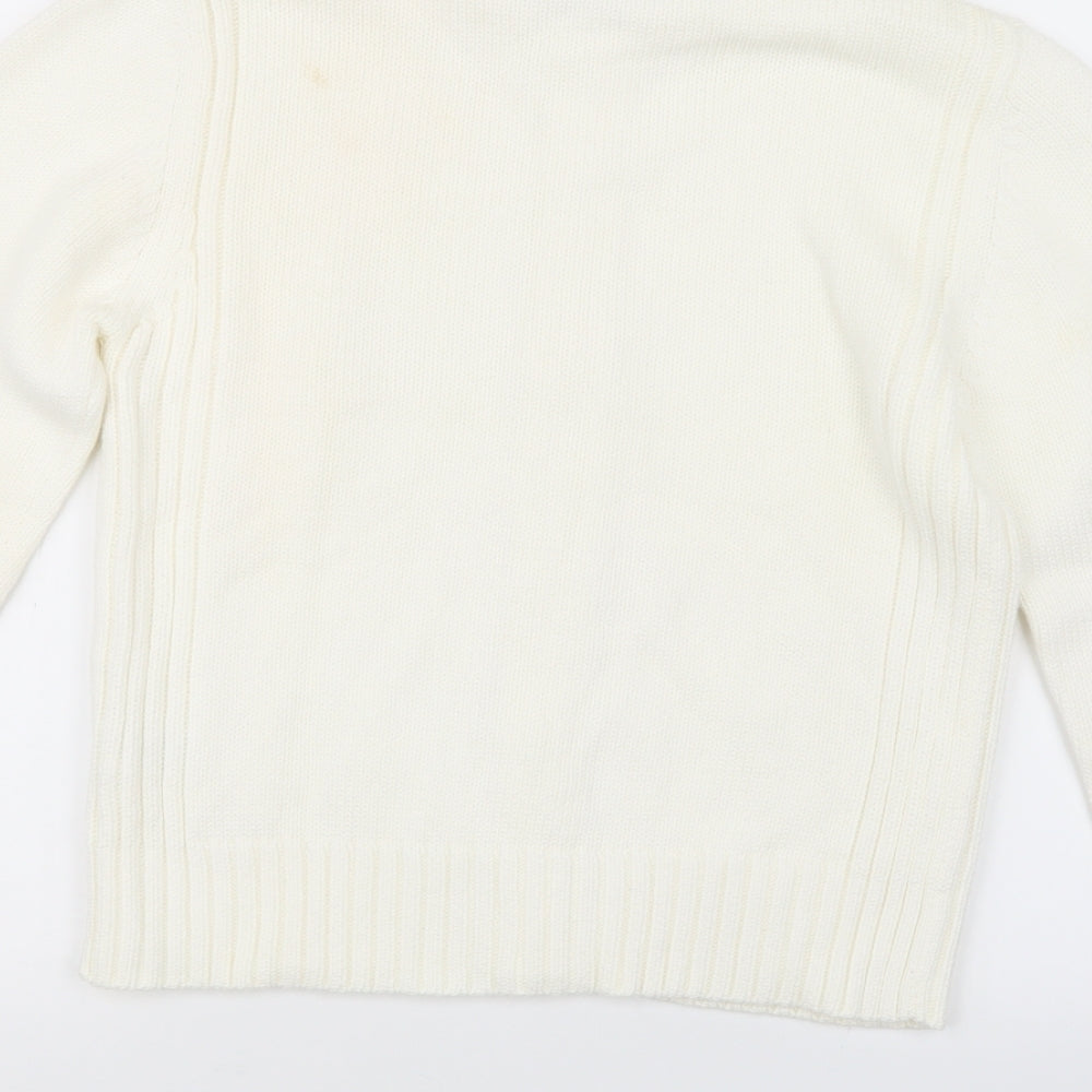 Moto Womens Ivory  Knit Jacket Coatigan Size 14