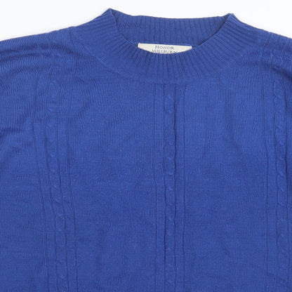 Preloved EWM Womens Blue  Knit Pullover Jumper Size 18 - Detail
