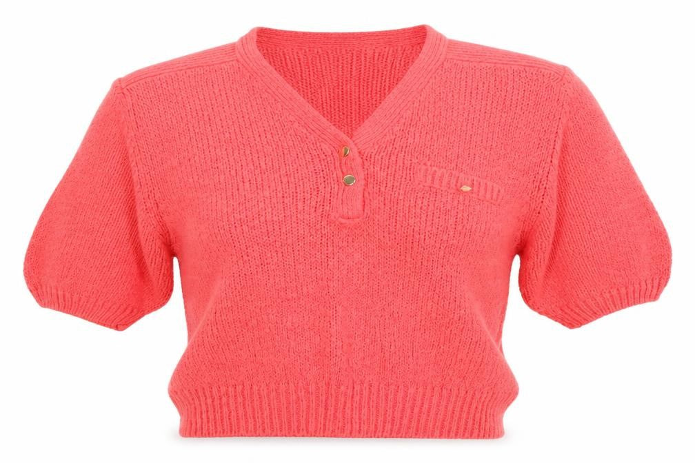 Preworn Womens Pink  Knit Pullover Jumper Size M