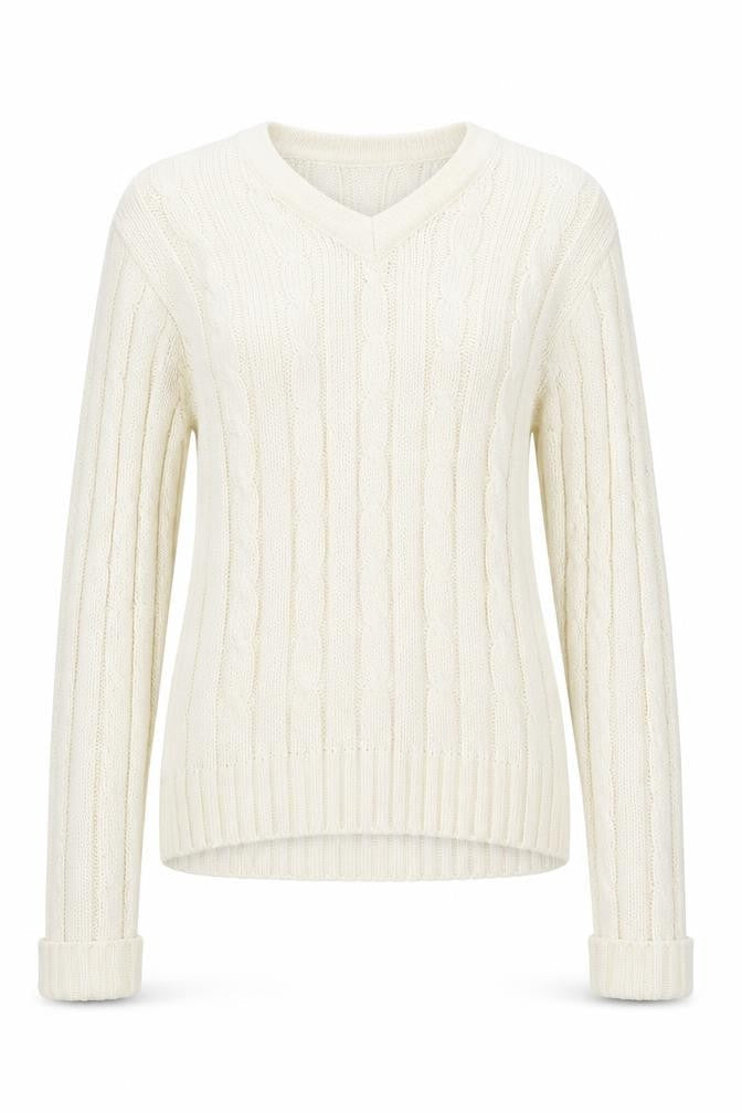 III esl Womens Ivory  Knit Pullover Jumper Size XL