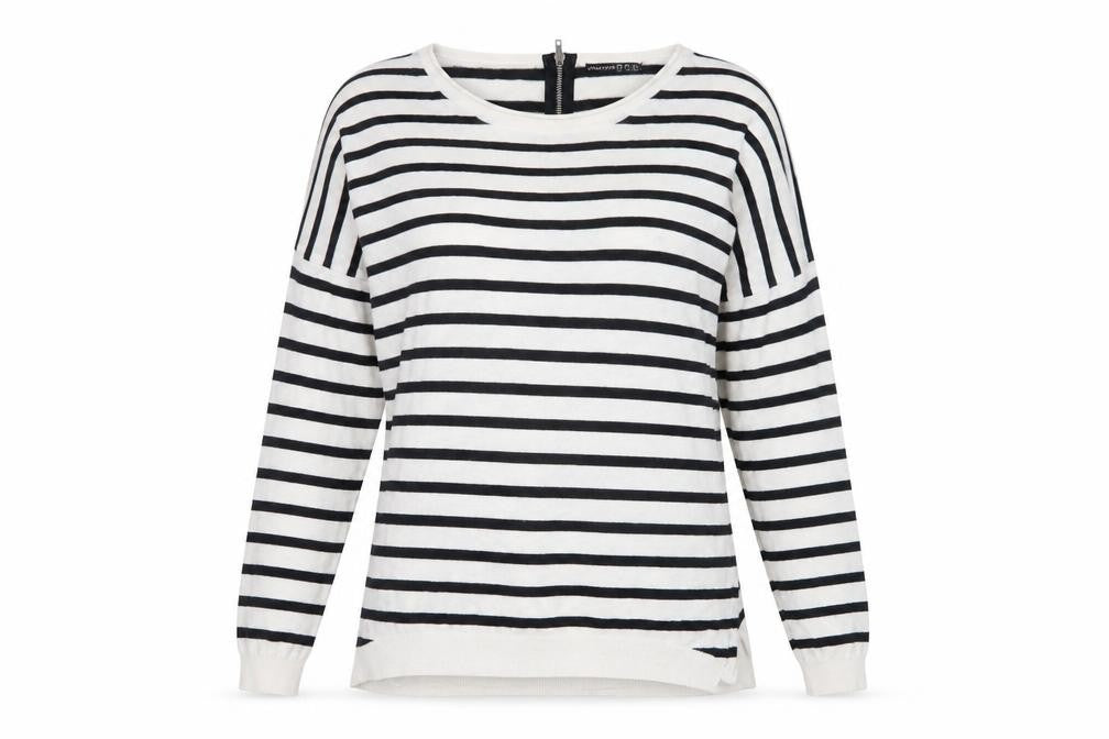 Atmosphere Womens Blue Striped Knit Pullover Jumper Size M