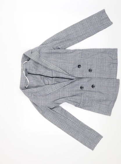 Primark Womens Blue Check  Jacket  Size 8