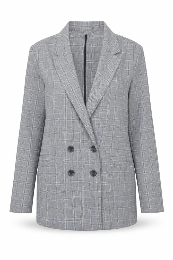 Primark Womens Blue Check  Jacket  Size 8