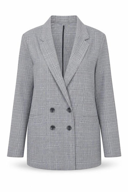 Primark Womens Blue Check  Jacket  Size 8