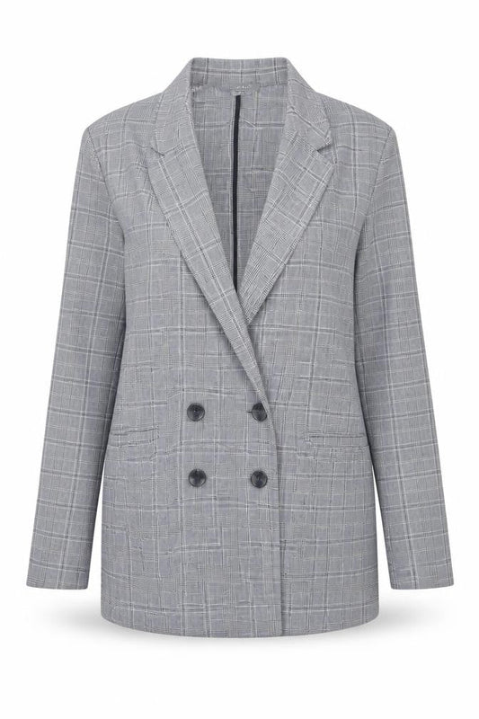 Primark Womens Blue Check  Jacket  Size 8