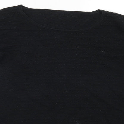 Preworn Womens Black   Basic T-Shirt Size L