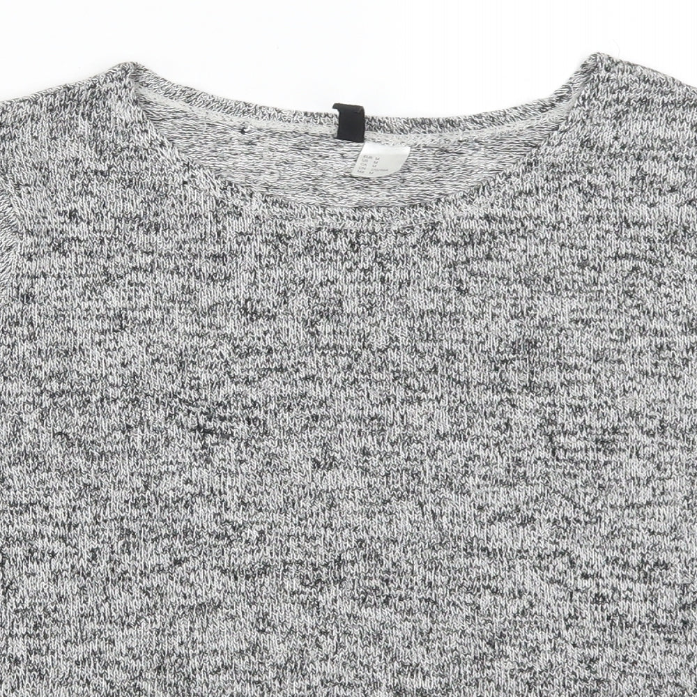 H&M Womens Grey   Basic T-Shirt Size M