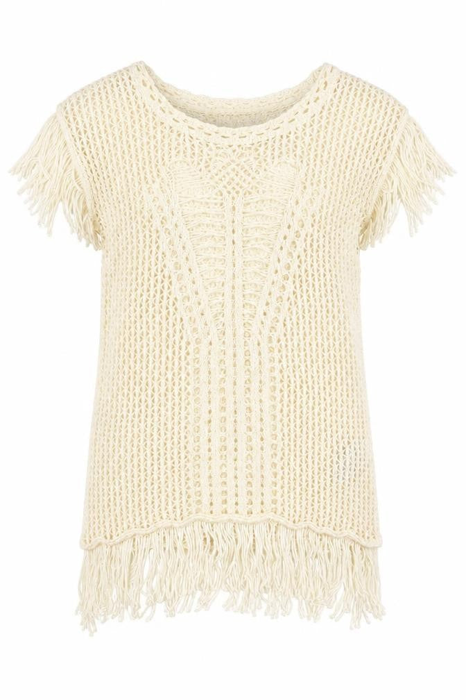 New Look Womens Beige  Knit Pullover Jumper Size S