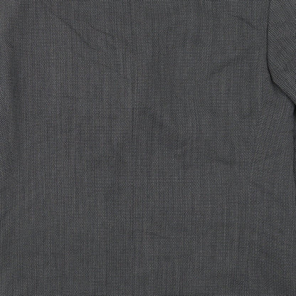 Benvenuto Mens Grey Geometric  Jacket Suit Jacket Size 40