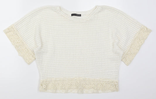 Atmosphere Womens White   Basic T-Shirt Size 12