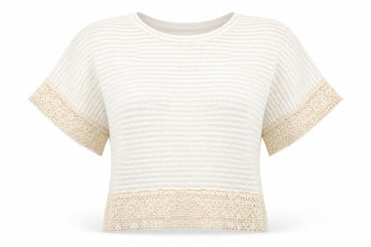 Front view of Atmosphere women’s white basic t-shirt, size UK 12