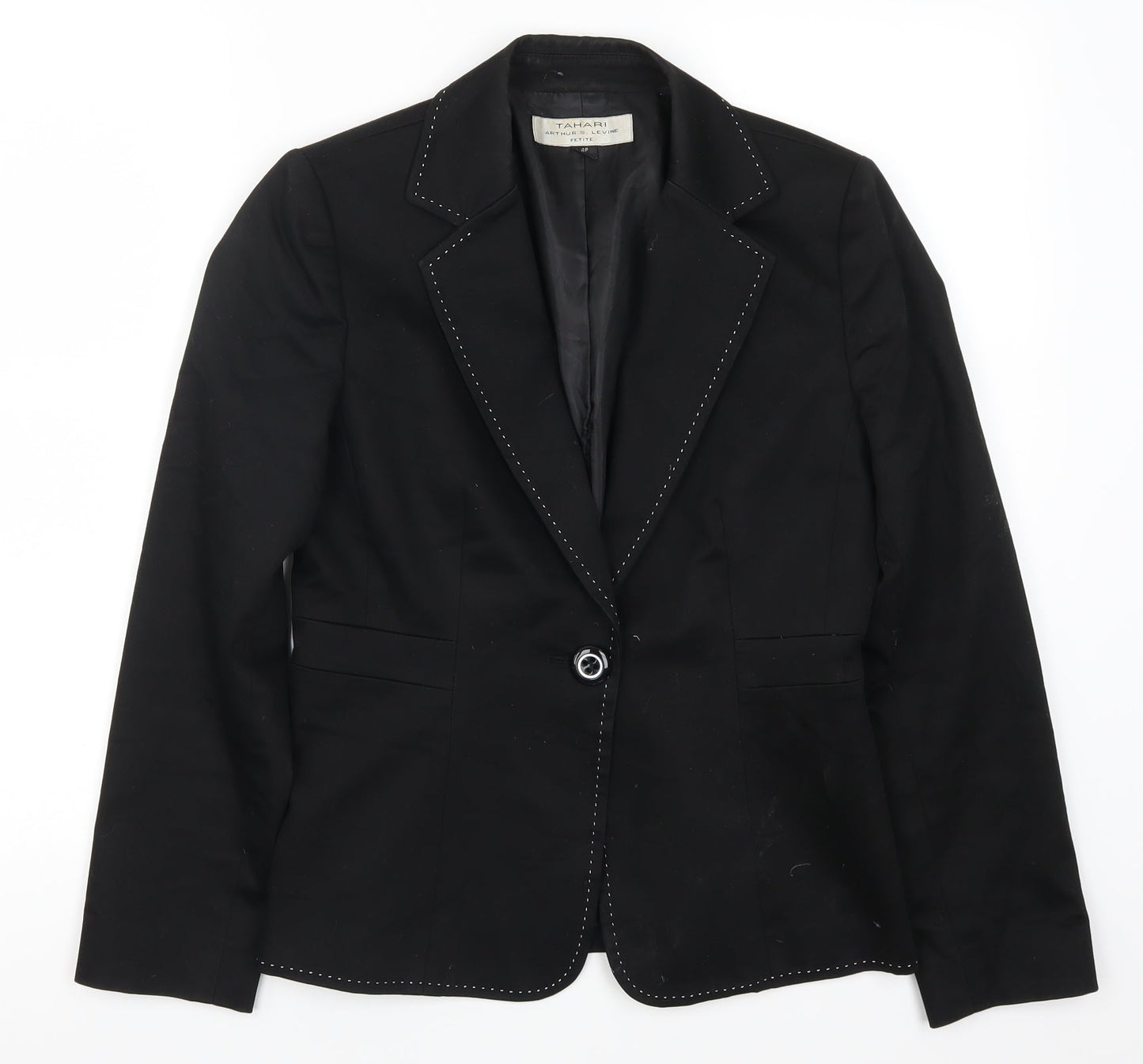Tahari Womens Black   Jacket Suit Jacket Size 4