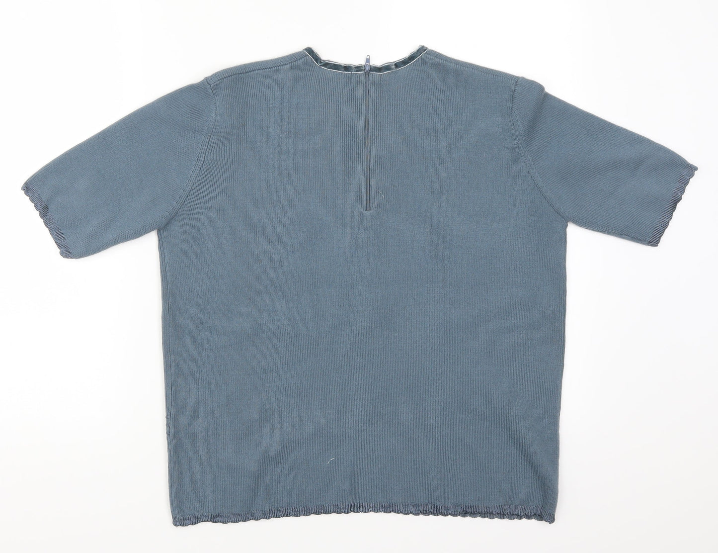 Koret Womens Blue  Rayon Pullover Jumper Size S