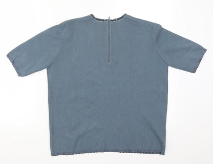 Koret Womens Blue  Rayon Pullover Jumper Size S