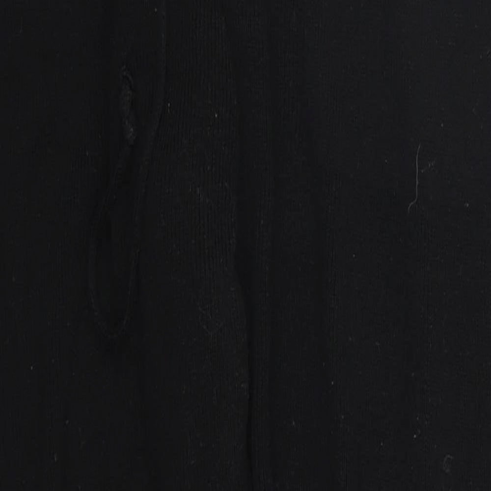 Preworn Womens Black Striped  Sweatpants Trousers Size 24 in L23 in