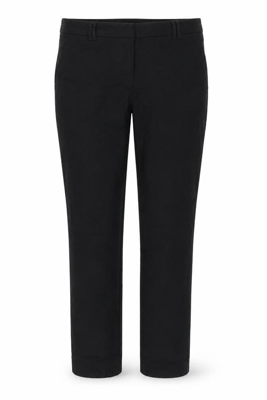 Front view of TU women’s black trousers, size UK 10, 29-inch leg