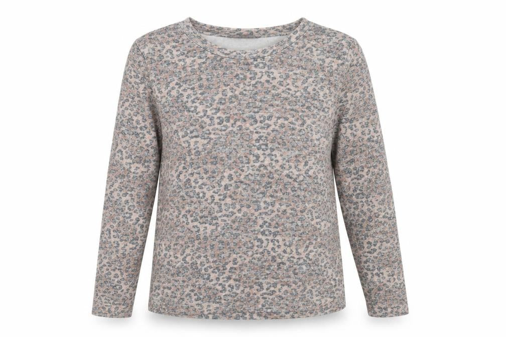 Marks & Spencer Womens Brown Animal Print  Pullover Jumper Size 12