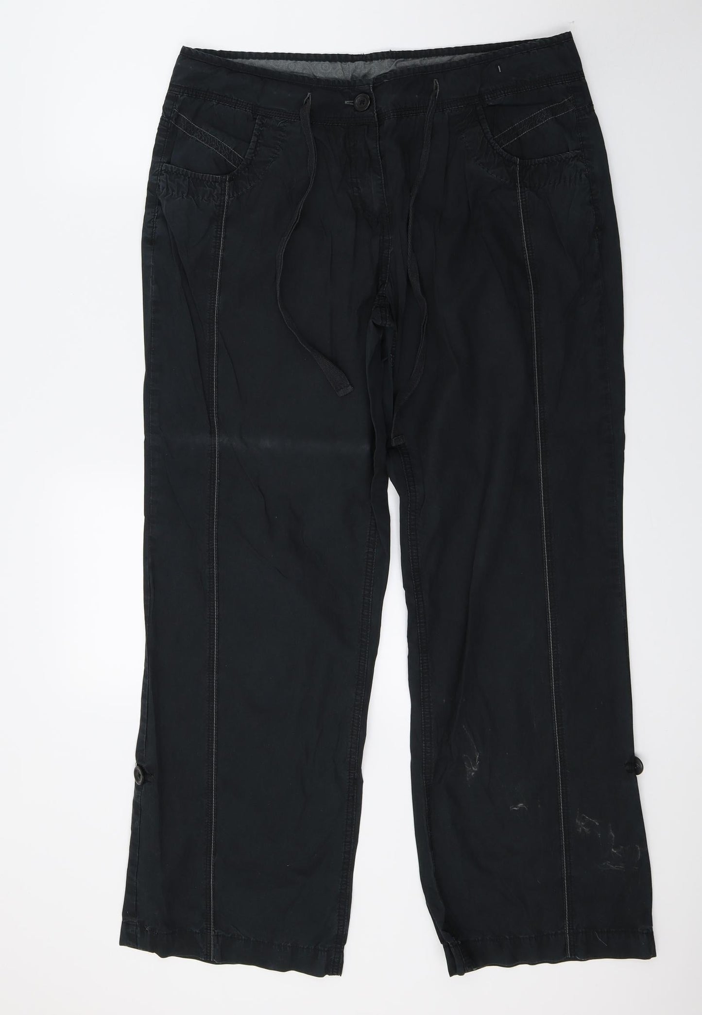 Dorothy Perkins Womens Black   Trousers  Size 14 L28 in