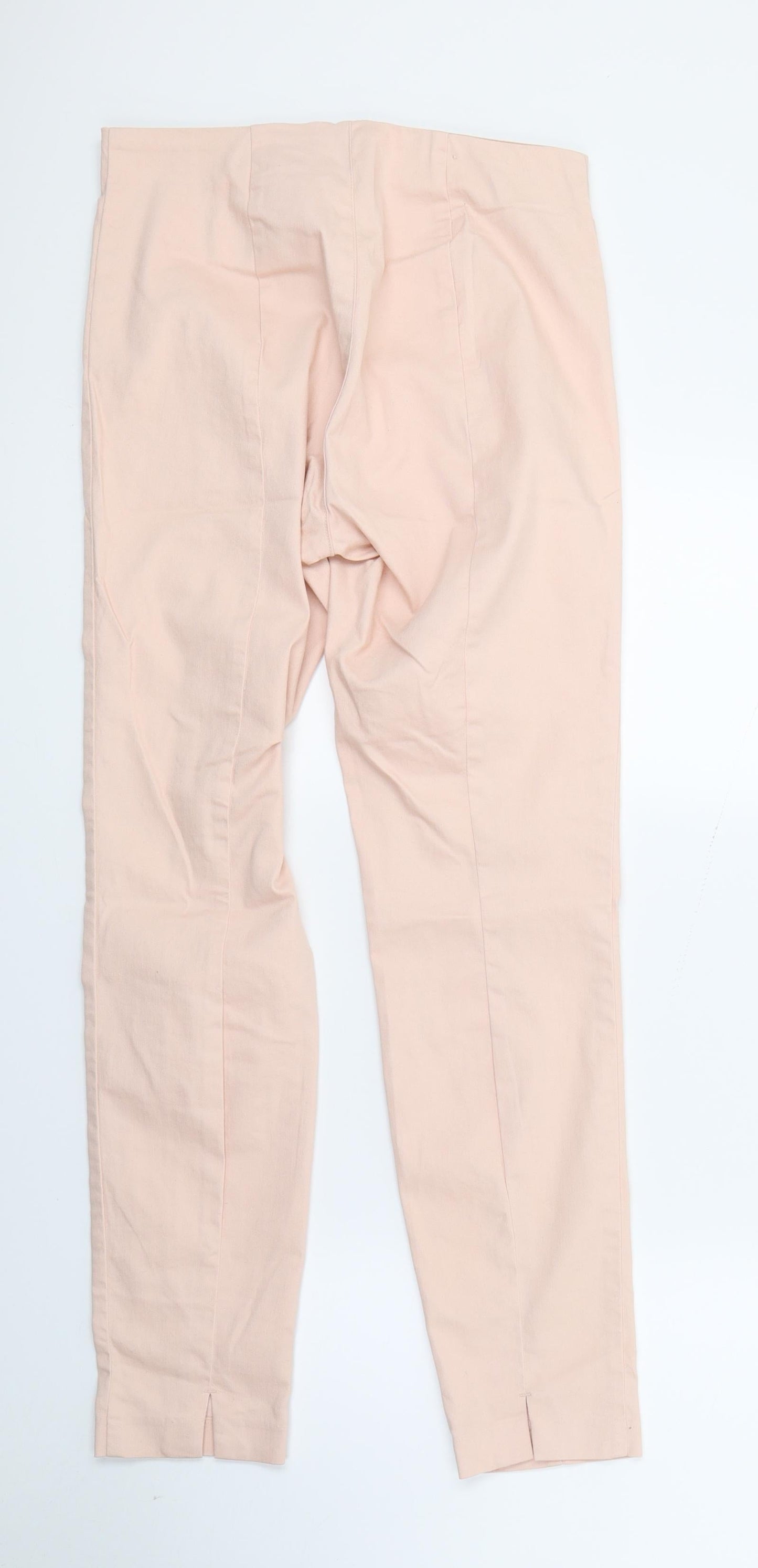 H&M Womens Pink  Denim Jegging Trousers Size 12 L26 in