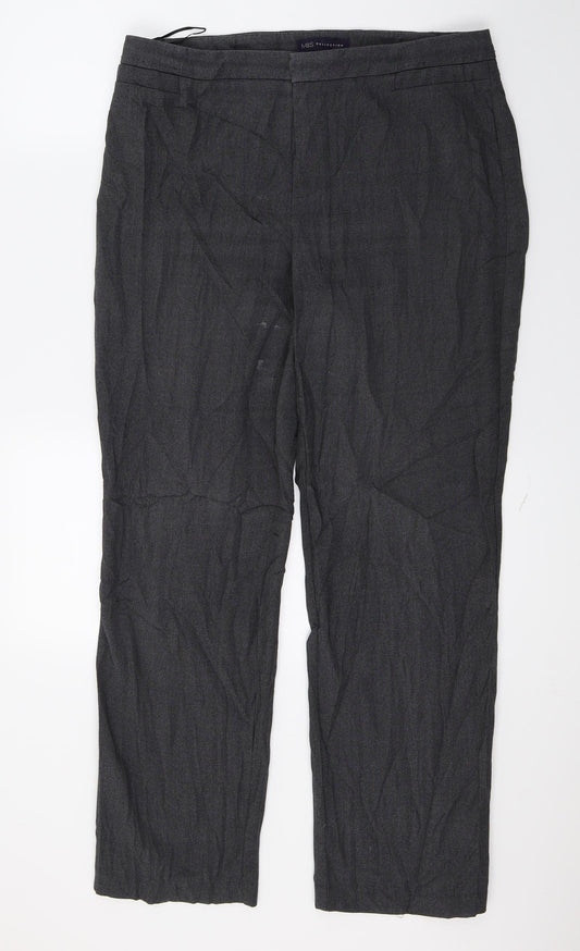 Marks and Spencer Womens Grey   Trousers  Size 12 L27 in