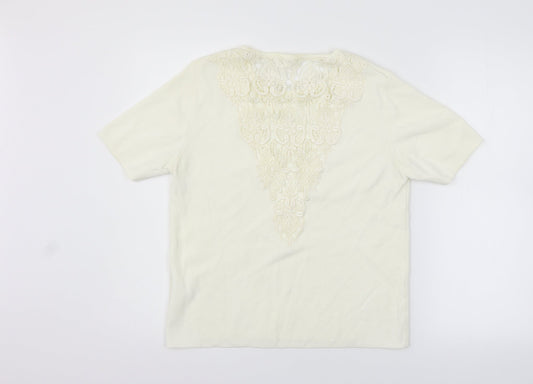 Preworn Womens Yellow   Basic T-Shirt Size M