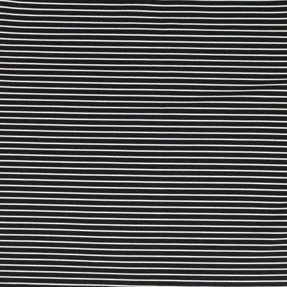 Brand and care label for Atmosphere women’s grey striped basic t-shirt, size UK 10