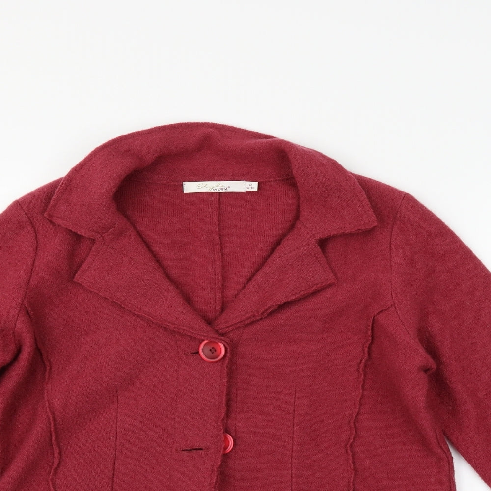 EWM Womens Pink   Jacket Coat Size M
