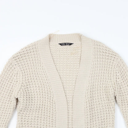 Preloved Select Womens Beige   Cardigan Jumper Size 12 - Detail