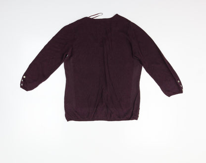 Marks & Spencer Womens Pink   Pullover Jumper Size 12
