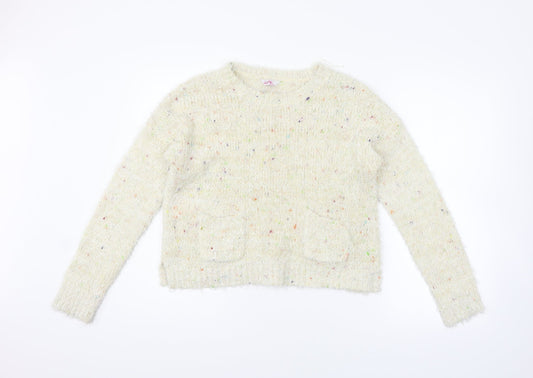 sophie Girls Yellow   Pullover Jumper Size 14-15 Years