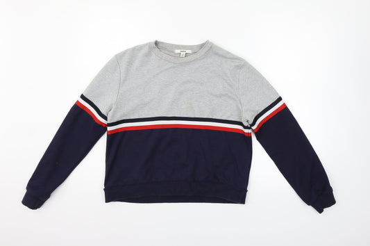 into  Mens Grey   Henley Jumper Size S
